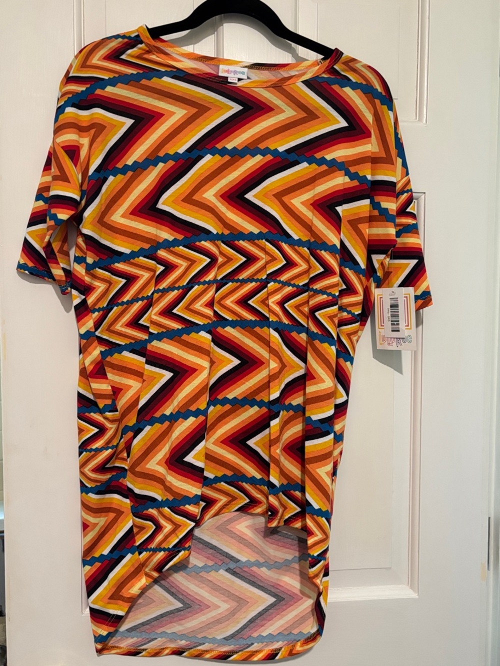 LuLaRoe Short Sleeve Top in Orange, Yellow, Red, Blue, Black